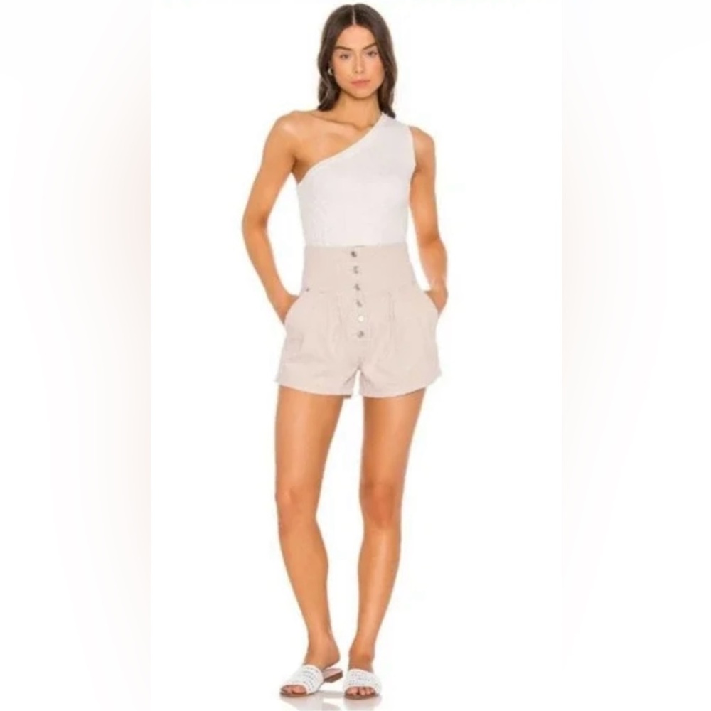 Free People Paris Pleated Shorts